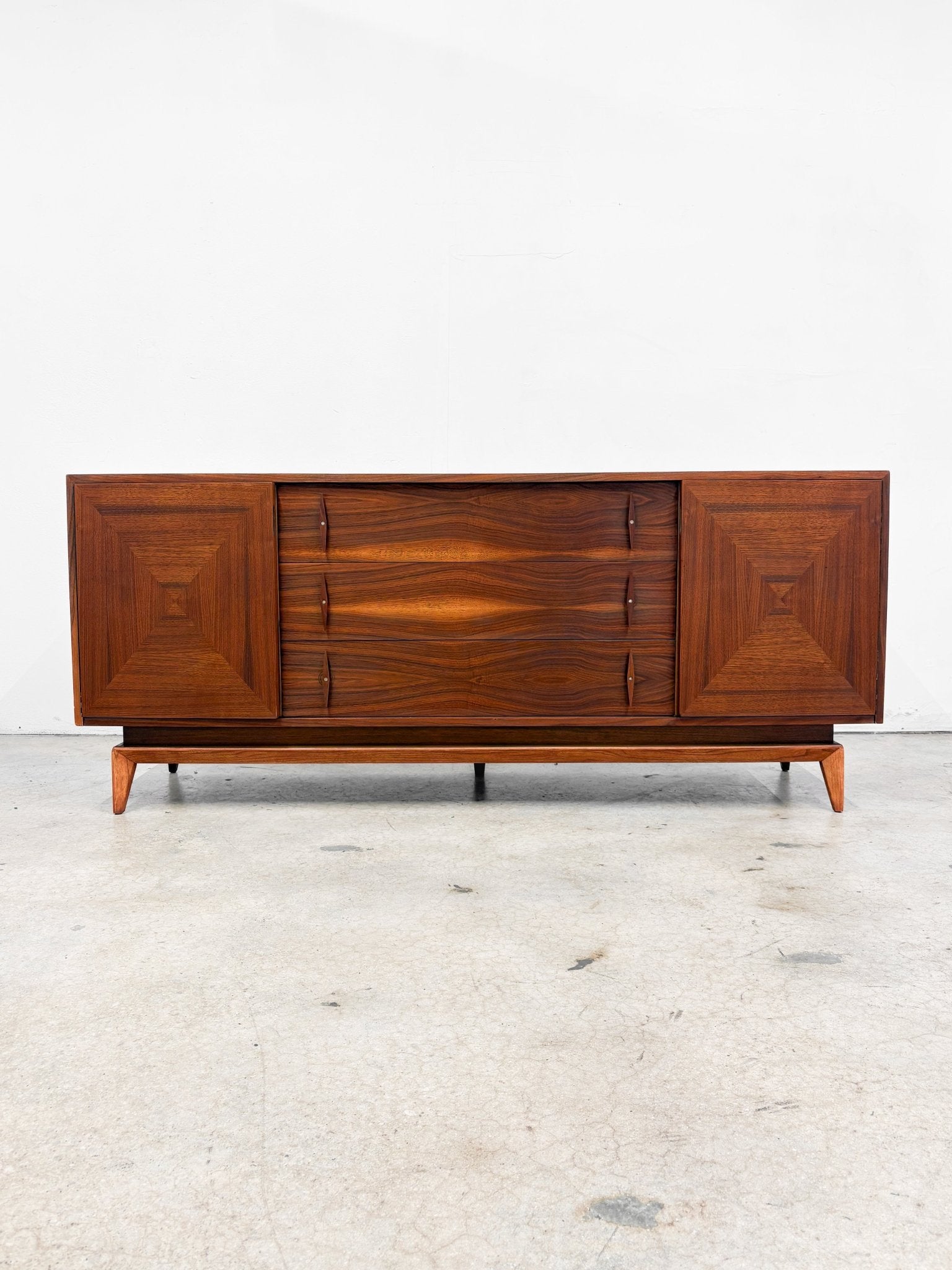 American of Martinsville MCM Lowboy Dresser  Rehaus