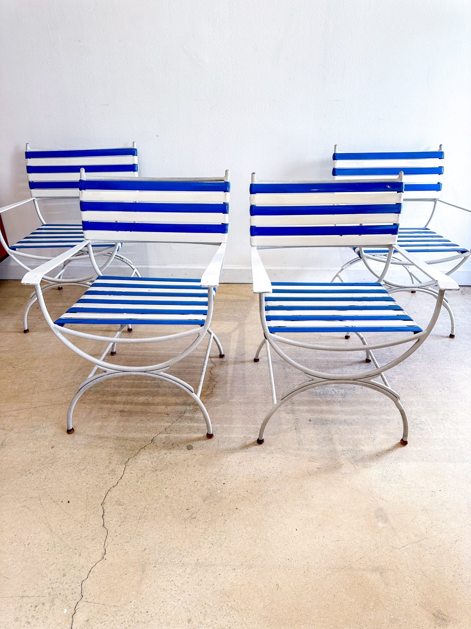 Keller Scroll Aluminum Outdoor Patio Chairs (x4) - Rehaus