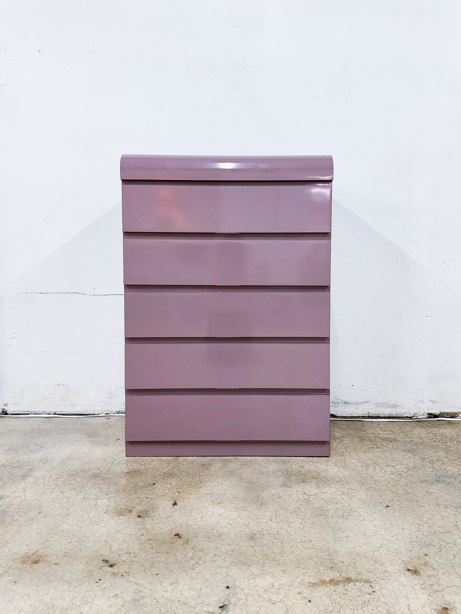 open lace back dress Mauve Laminate Tallboy Dresser – Rehaus