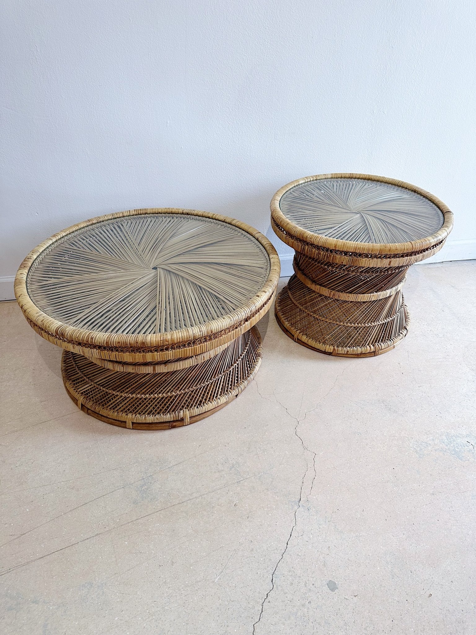 Buri Hourglass Coffee & Side Tables – Rehaus