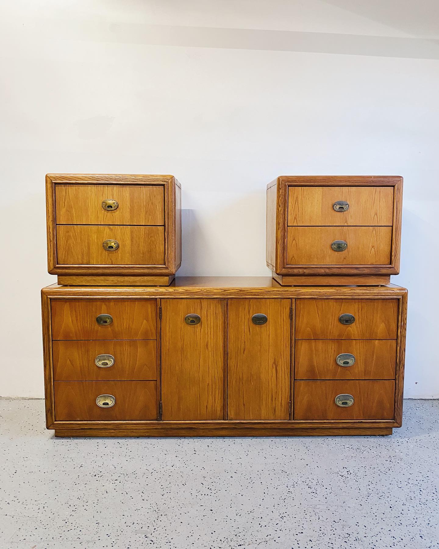 Campaign Dresser & Nightstand Set Rehaus Campaign Dresser & Nightstand Set Rehaus