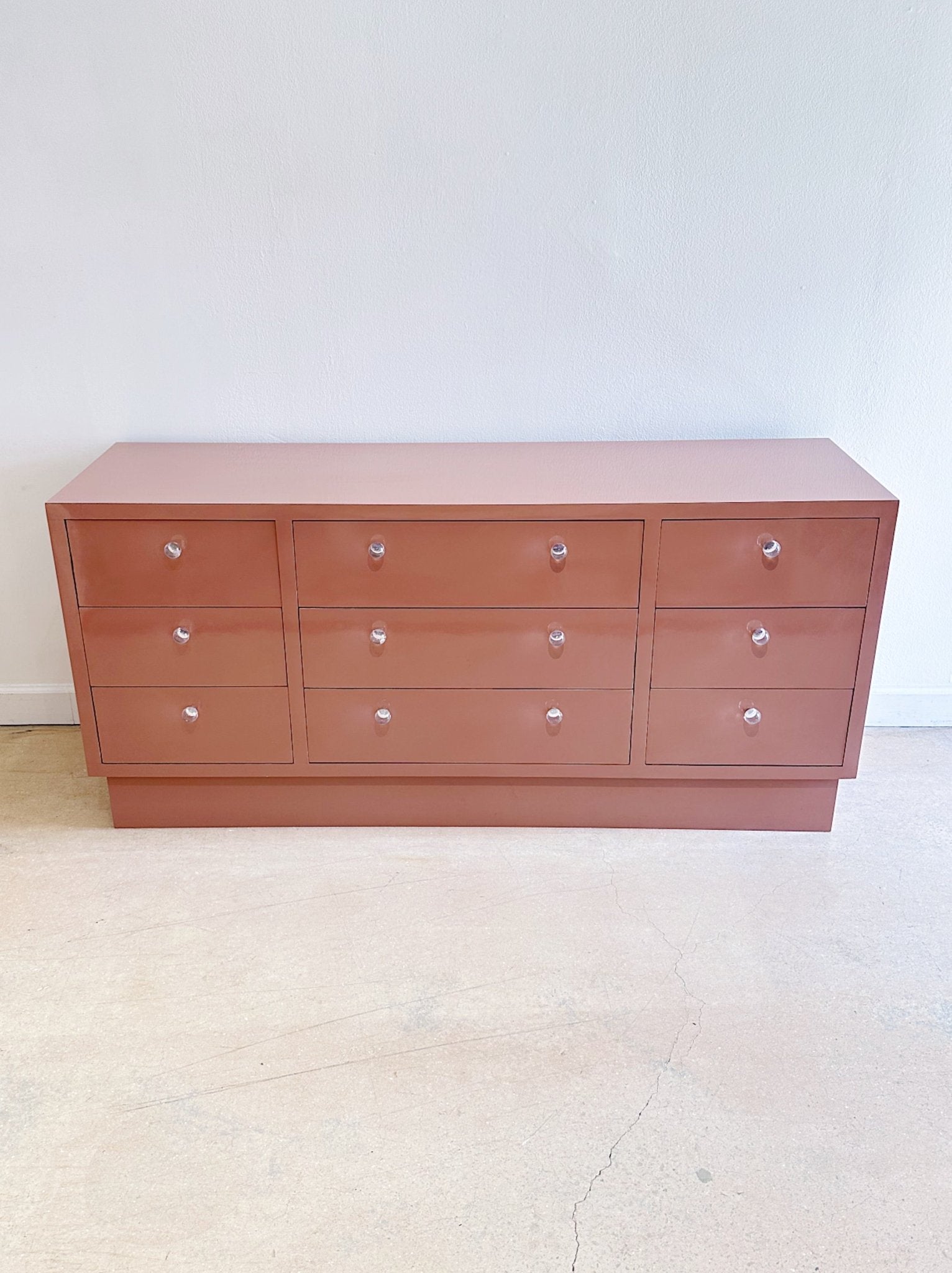 Pink Laminate Squared Dresser — Large – Rehaus