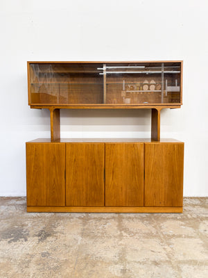 Teak "Scova" Credenza + Hutch, Dixie
