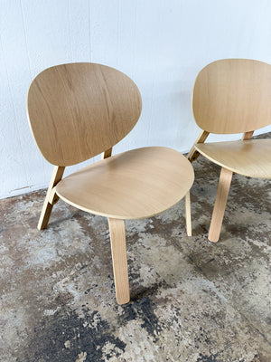 Wood Accent Chair Set