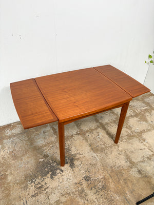 Square Teak Expanding Dining Table