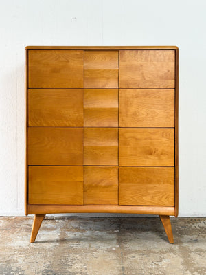 Maple “Trophy" Tallboy Dresser, Heywood Wakefield