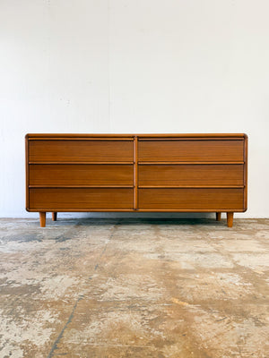 Danish Teak Lowboy Dresser, Kibaek Mobelfabrik