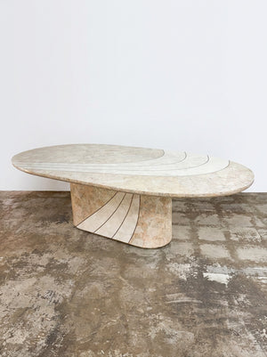 Italian Tesselated Stone Dining Table