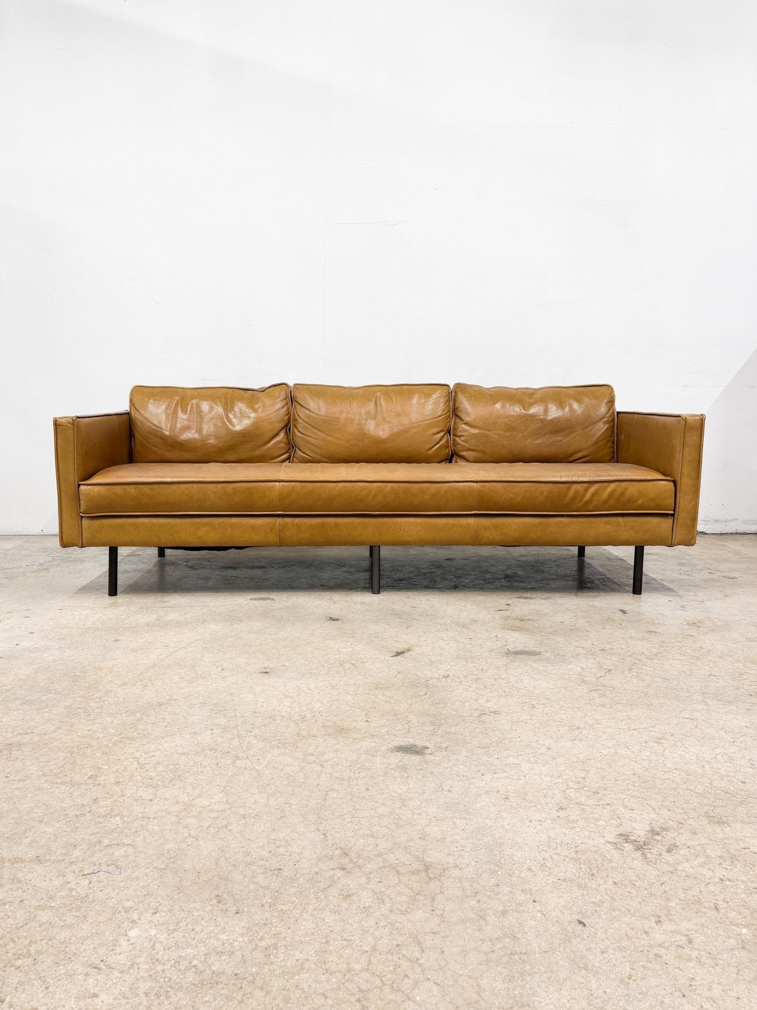 Axel Leather Couch, West Elm - Rehaus