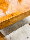 Baughman - style Burl Expanding Dining Table - Rehaus