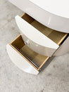 Beige Laminate Oval Desk - Rehaus