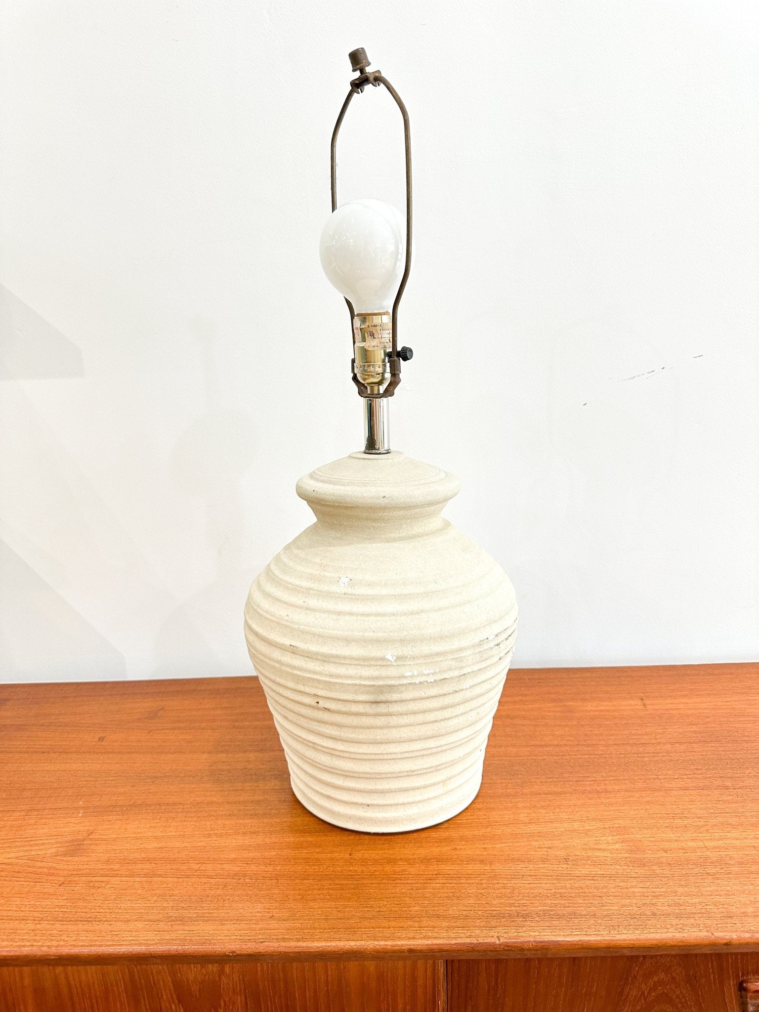 Beige Plaster Lamp - Rehaus