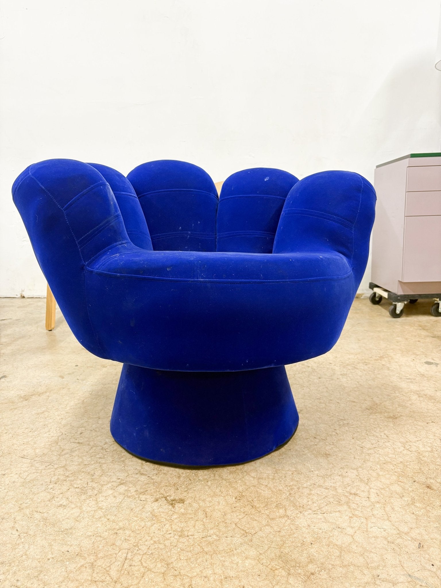 Blue Velvet Chair - Rehaus