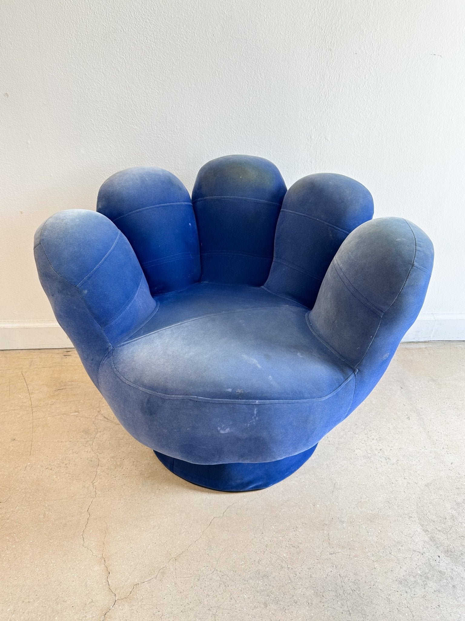 Blue Velvet Hand Chair (#2) - Rehaus