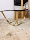 Brass + Glass Arch Coffee Table, Roger Sprunger - Rehaus