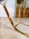 Brass + Glass Arch Coffee Table, Roger Sprunger - Rehaus