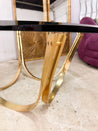 Brass + Glass Arch Coffee Table, Roger Sprunger - Rehaus