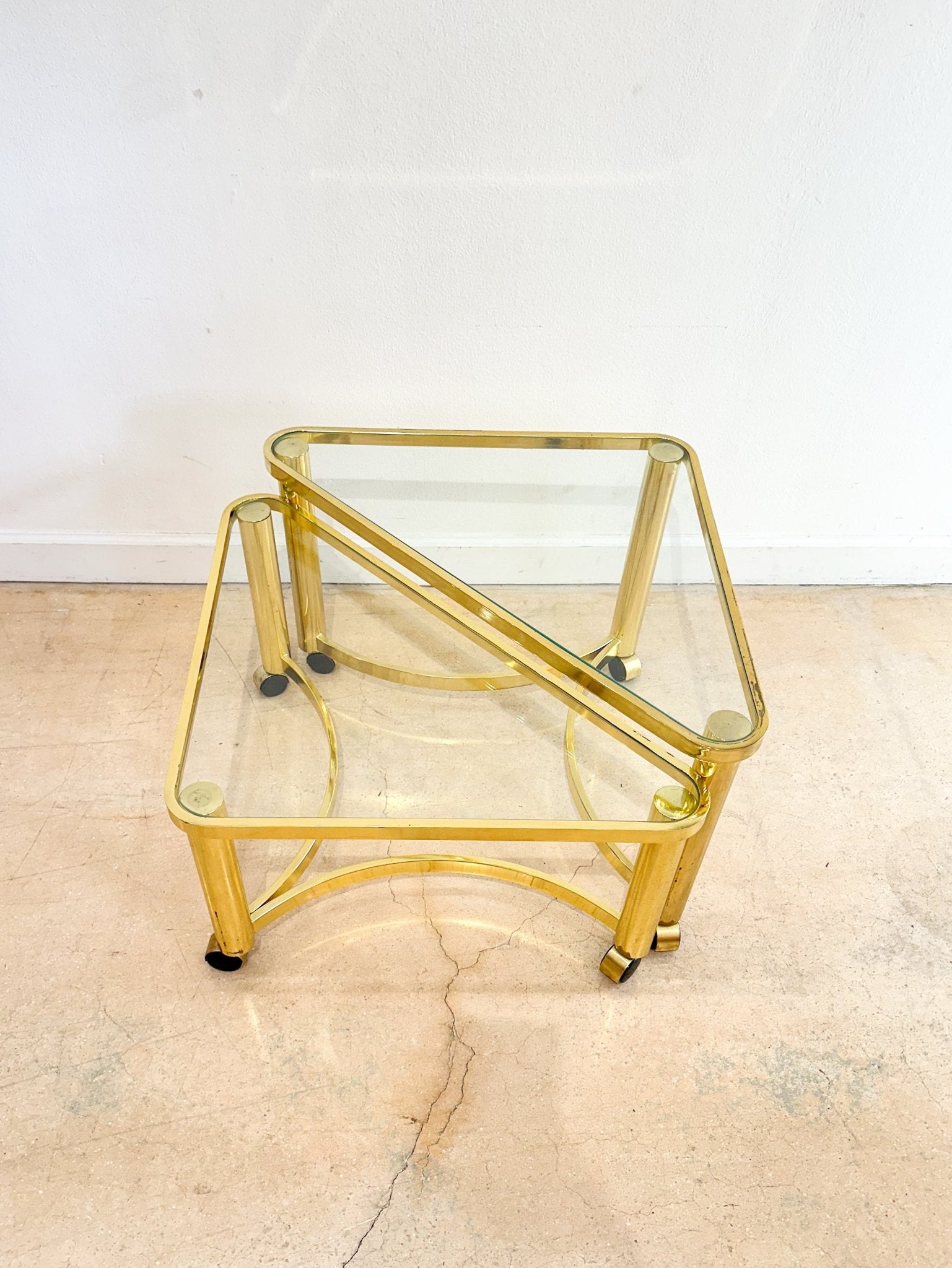 Brass Nesting Tables - Rehaus