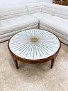 Brass Sunburst Marble Coffee Table, Anthropologie - Rehaus