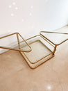 Brass Swivel Three-Level Coffee Table - Rehaus