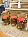 Buri Rattan Bar Stools (x3) - Rehaus