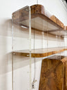 Burl + Acrylic Modular Shelving Unit - Rehaus