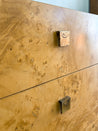 Burlwood + Brass Baughman - style Dresser, Founders - Rehaus