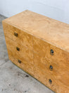 Burlwood + Brass Baughman - style Dresser, Founders - Rehaus