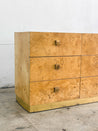 Burlwood + Brass Baughman - style Dresser, Founders - Rehaus