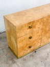Burlwood + Brass Baughman - style Dresser, Founders - Rehaus
