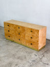 Burlwood + Brass Baughman - style Dresser, Founders - Rehaus