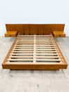 Canadian Teak Platform Bed + Nightstands, Queen - Rehaus