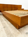 Canadian Teak Platform Bed + Nightstands, Queen - Rehaus