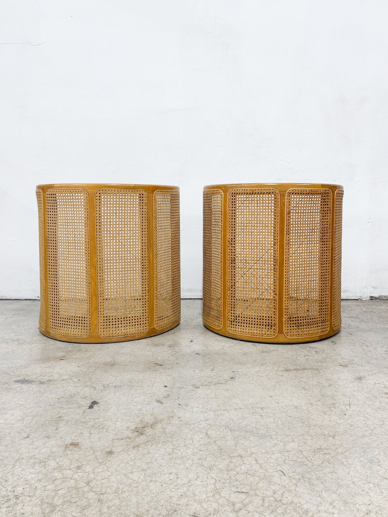 Cane Demilune Console Table - Rehaus