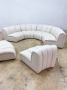 Channel - back Serpentine Sectional Sofa - Rehaus