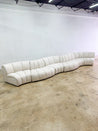 Channel - back Serpentine Sectional Sofa - Rehaus