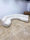 Channel - back Serpentine Sectional Sofa - Rehaus