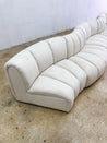 Channel - back Serpentine Sectional Sofa - Rehaus