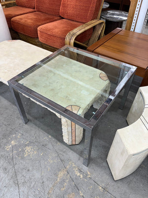 Chrome + Glass Coffee Table