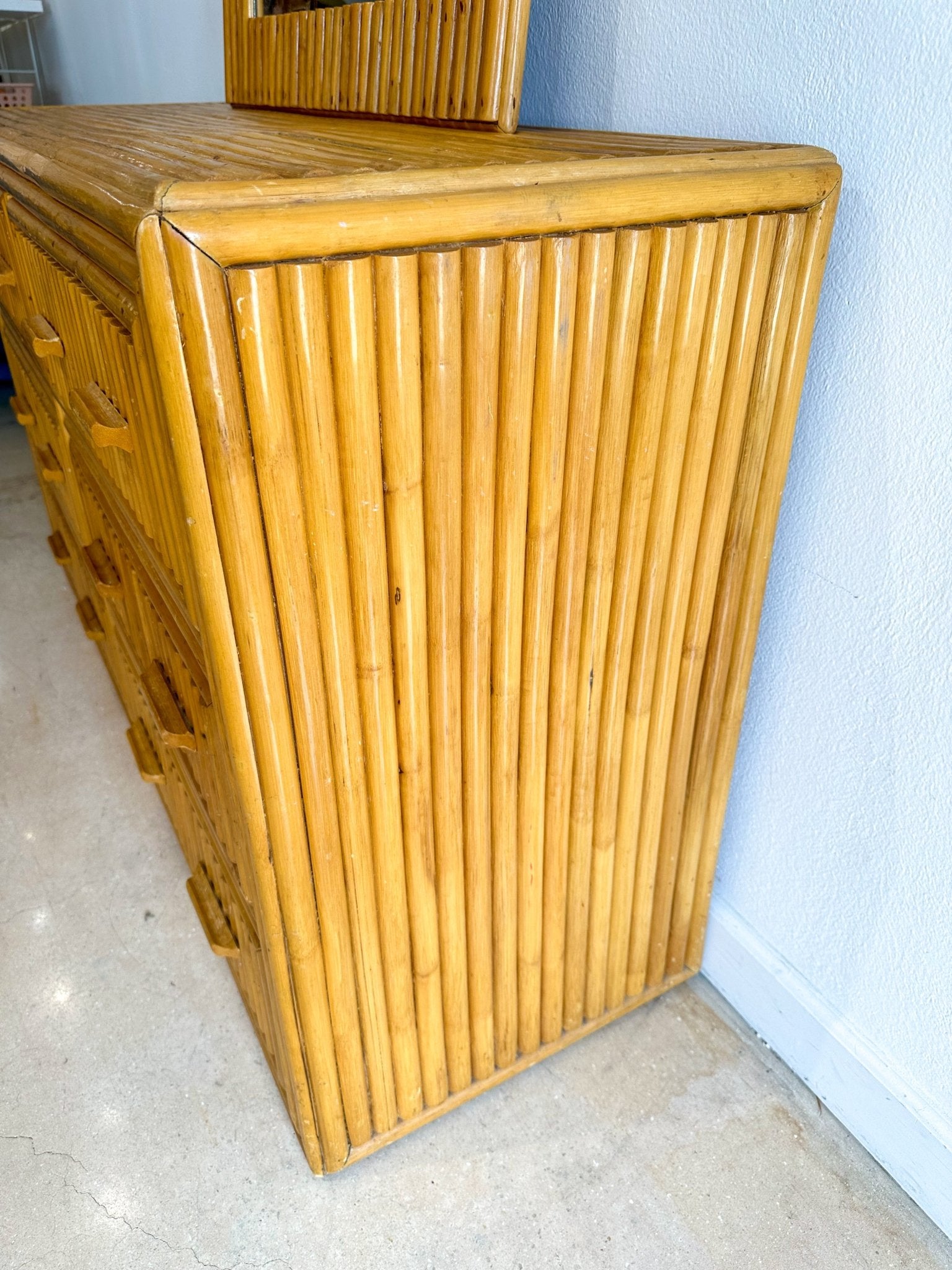 Coastal Bamboo Dresser & Mirror Rehaus Coastal Bamboo Dresser & Mirror Rehaus
