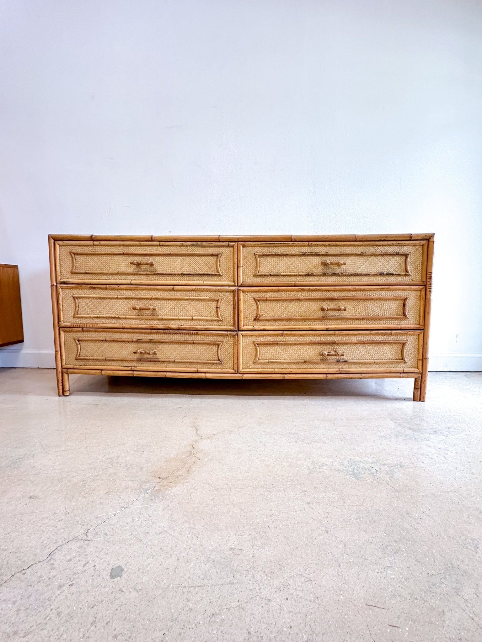 Coastal Bamboo Lowboy Dresser - Rehaus