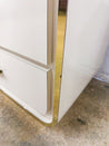 Creme Laminate + Gold Waterfall Dresser - Rehaus