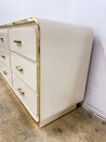 Creme Laminate + Gold Waterfall Dresser - Rehaus