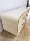 Creme Laminate + Gold Waterfall Nightstands - Rehaus