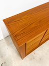 Danish 12 - Drawer Tambour Lowboy Dresser, Dyrlund - Rehaus