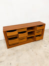 Danish 12 - Drawer Tambour Lowboy Dresser, Dyrlund - Rehaus