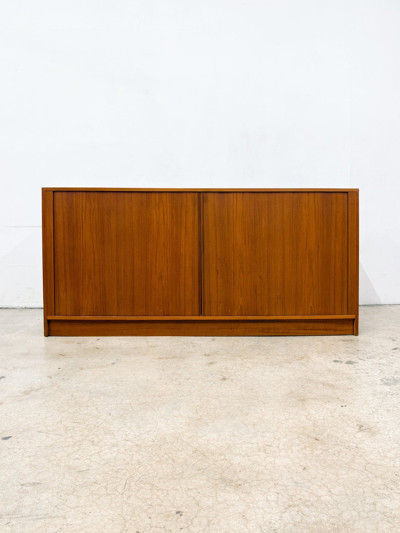 Danish 12 - Drawer Tambour Lowboy Dresser, Dyrlund - Rehaus