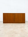 Danish 12 - Drawer Tambour Lowboy Dresser, Dyrlund - Rehaus
