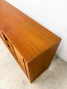 Danish 12 - Drawer Tambour Lowboy Dresser, Dyrlund - Rehaus