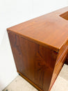 Danish Dark Teak Queen Platform Bed + Nightstands, Mobelfabrik - Rehaus